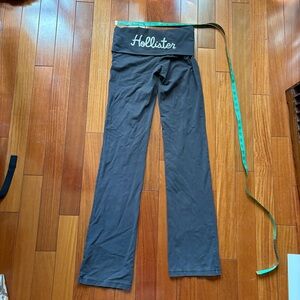 Vintage Y2K Hollister Yoga Pants Women’s Small Fold Over Waist Flare Black RARE